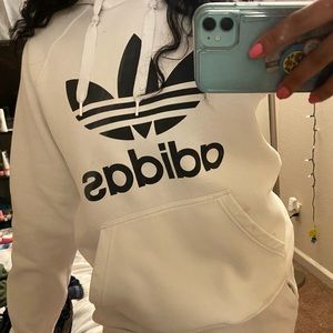 White Adidas Hoodie